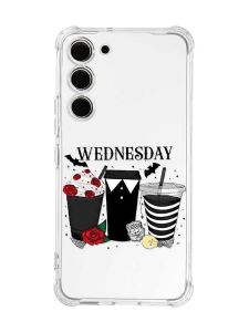 Чохол з потовщеними кутами на Samsung Galaxy S23 :: Коктейлі. Венздей (принт 216)