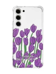 Чохол з потовщеними кутами на Samsung Galaxy S23 :: Тюльпани (принт 265)