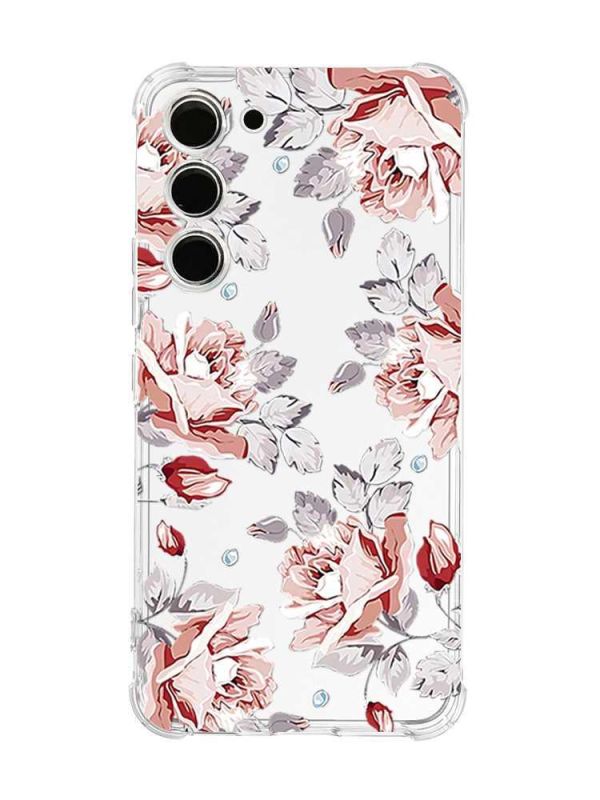 Чохол з потовщеними кутами на Samsung Galaxy S23 :: Фон Троянди (принт 273)