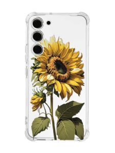 Чохол з потовщеними кутами на Samsung Galaxy S23 :: Соняшник (принт 274)
