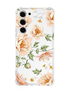 Чохол з потовщеними кутами на Samsung Galaxy S23 :: Квіти пастельні (принт 277)