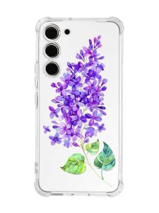 Чохол з потовщеними кутами на Samsung Galaxy S23 :: Гілочка бузку (принт 280)