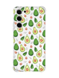 Чохол з потовщеними кутами на Samsung Galaxy S23 :: Авокадо з котиками (принт 301)