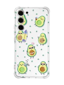 Чохол з потовщеними кутами на Samsung Galaxy S23 :: Авокадо на відпочинку (принт 302)