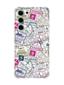 Чохол з потовщеними кутами на Samsung Galaxy S23 :: Подорожі. Штампи (принт 316)