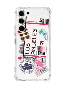 Чохол з потовщеними кутами на Samsung Galaxy S23 :: Подорожі. Лос-Анджелес (принт 328)