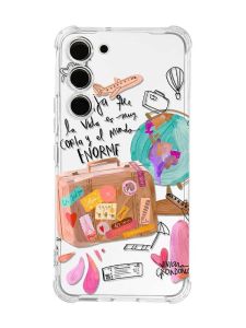 Чохол з потовщеними кутами на Samsung Galaxy S23 :: Настрій подорожувати (принт 329)