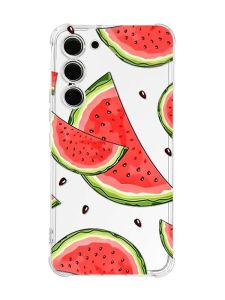 Чохол з потовщеними кутами на Samsung Galaxy S23 :: Скибки кавуна (принт 342)