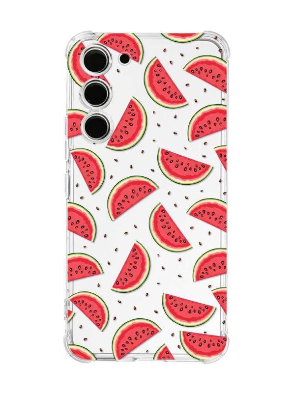Чохол з потовщеними кутами на Samsung Galaxy S23 :: Кавуновий фон (принт 344)