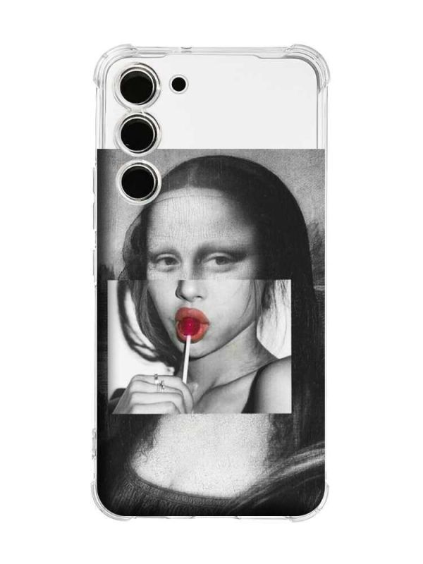 Чохол з потовщеними кутами на Samsung Galaxy S23 :: Сучасна Мона Ліза (принт 351)