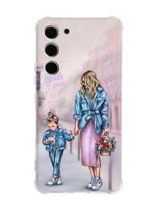 Чохол з потовщеними кутами на Samsung Galaxy S23 :: Мама і донька (принт 56)