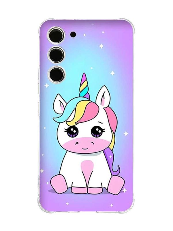 Чохол з потовщеними кутами на Samsung Galaxy S23 :: Єдиноріг (принт 103)