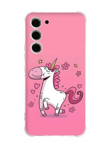 Чохол з потовщеними кутами на Samsung Galaxy S23 :: Єдиноріг (принт 105)