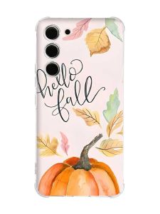 Чохол з потовщеними кутами на Samsung Galaxy S23 :: Привіт, осінь (принт 111)