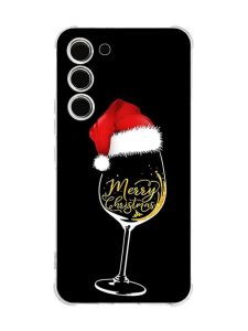 Чохол з потовщеними кутами на Samsung Galaxy S23 :: Келих шампанського (принт 160)