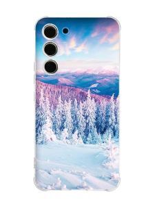 Чохол з потовщеними кутами на Samsung Galaxy S23 :: Зимові гори (принт 163)