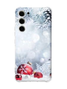 Чохол з потовщеними кутами на Samsung Galaxy S23 :: Червоні кульки (принт 168)