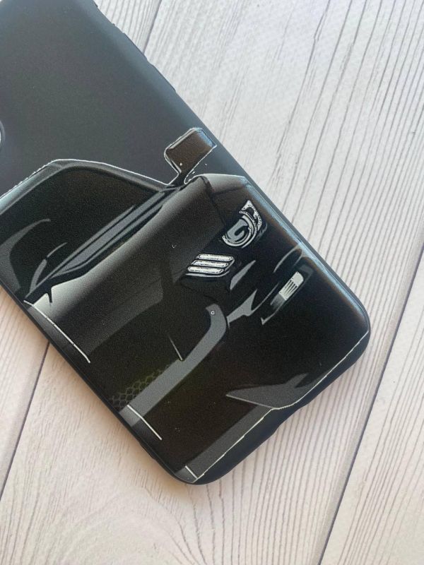 Матовий чорний чохол на Samsung Galaxy A11 Авто чорне (принт 232)