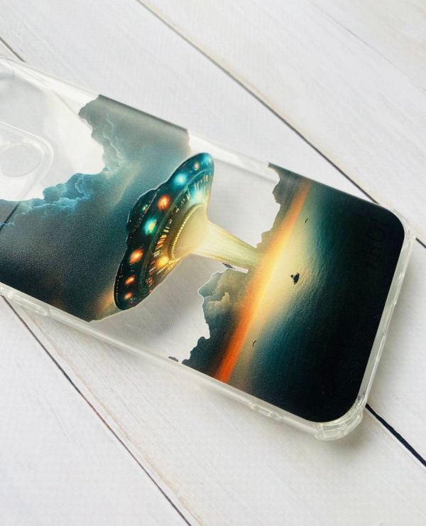 Чохол з потовщеними кутами на Xiaomi Redmi 9A :: Тарілка UFO (принт 241)