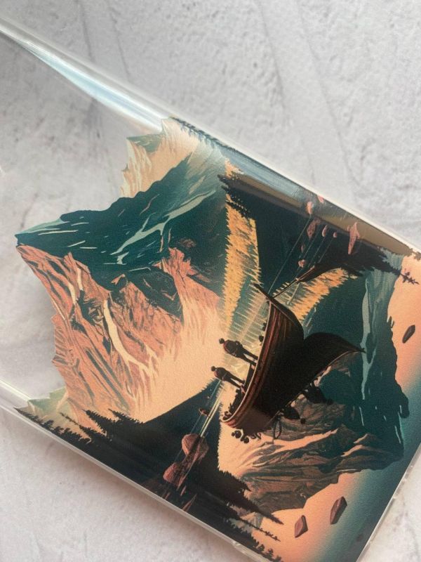 Чохол з потовщеними кутами на Samsung Galaxy A10 (2019)/A105 :: Човен. Пейзаж (принт 246)