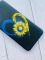 Матовий чорний чохол на Samsung Galaxy A31 :: Серце з соняхом. Україна (принт 260)