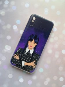 Чохол на Xiaomi Redmi 9A  Дівчина з косичками. Венздей (принт 208)