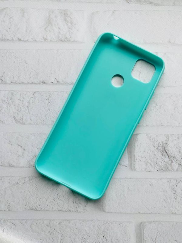 Матовий бірюзовий чохол на Xiaomi Redmi 9C / 10A дизайн Лама рожева принт 100