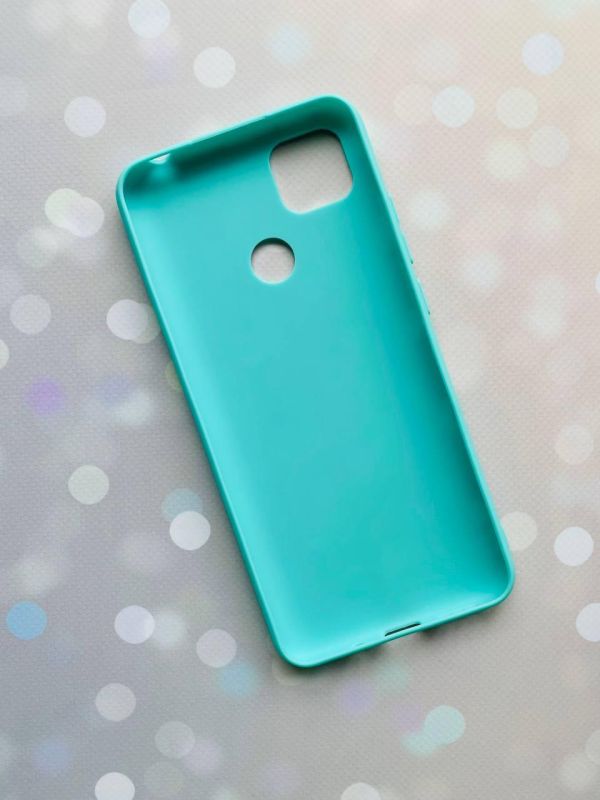 Матовий бірюзовий чохол на Xiaomi Redmi 9C / 10A Лами рожеві (принт 101)