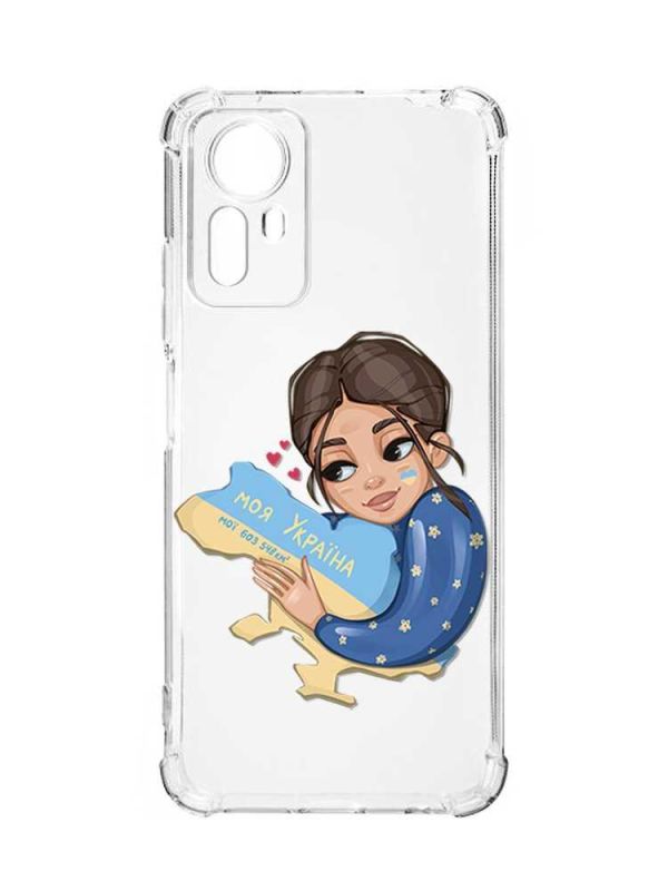 Чохол з потовщеними кутами на Xiaomi Redmi Note 12S :: Моя Україна (принт 2)