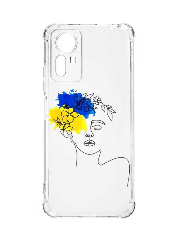 Чохол з потовщеними кутами на Xiaomi Redmi Note 12S :: Українка Арт (принт 3)