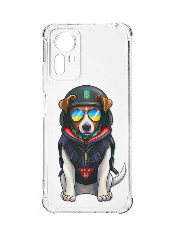 Чохол з потовщеними кутами на Xiaomi Redmi Note 12S :: Патрон (патріотичний принт 4)