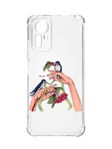 Чохол з потовщеними кутами на Xiaomi Redmi Note 12S :: Ластівки (патріотичний принт 15)