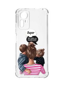 Чохол з потовщеними кутами на Xiaomi Redmi Note 12S :: Супер Мама (принт 29)