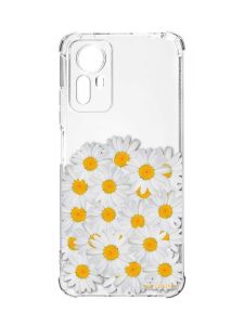 Чохол з потовщеними кутами на Xiaomi Redmi Note 12S :: Букет ромашок (принт 40)