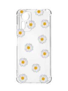 Чохол з потовщеними кутами на Xiaomi Redmi Note 12S :: Фон ромашки (принт 41)