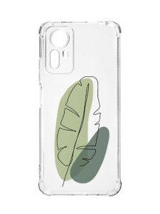 Чохол з потовщеними кутами на Xiaomi Redmi Note 12S :: Листочок (принт 65)