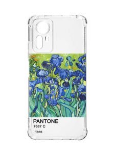 Чохол з потовщеними кутами на Xiaomi Redmi Note 12S :: Іриси (принт 75)