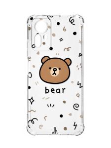 Чохол з потовщеними кутами на Xiaomi Redmi Note 12S :: Ведмедик (принт 76)