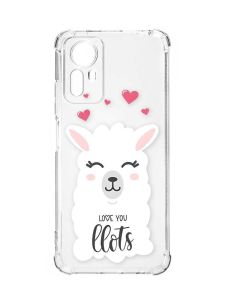 Чохол з потовщеними кутами на Xiaomi Redmi Note 12S :: Лама (принт 94)