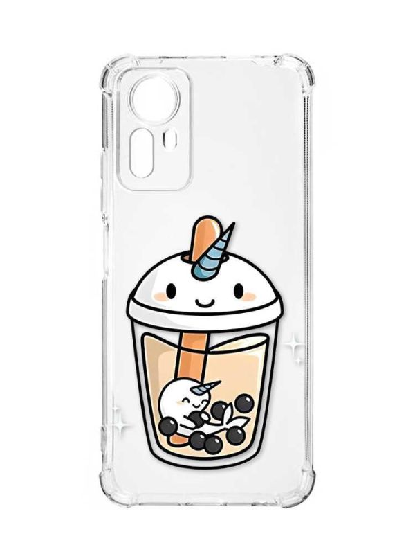 Чохол з потовщеними кутами на Xiaomi Redmi Note 12S :: Коктейль Єдиноріг (принт 96)