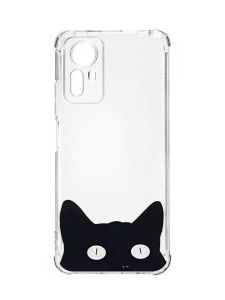 Чохол з потовщеними кутами на Xiaomi Redmi Note 12S :: Котик (принт 119)