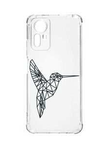 Чохол з потовщеними кутами на Xiaomi Redmi Note 12S :: Колібрі (принт 122)