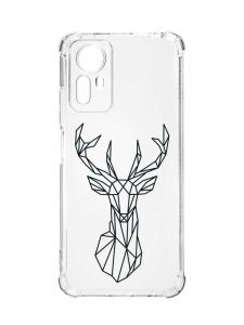 Чохол з потовщеними кутами на Xiaomi Redmi Note 12S :: Олень (принт 128)