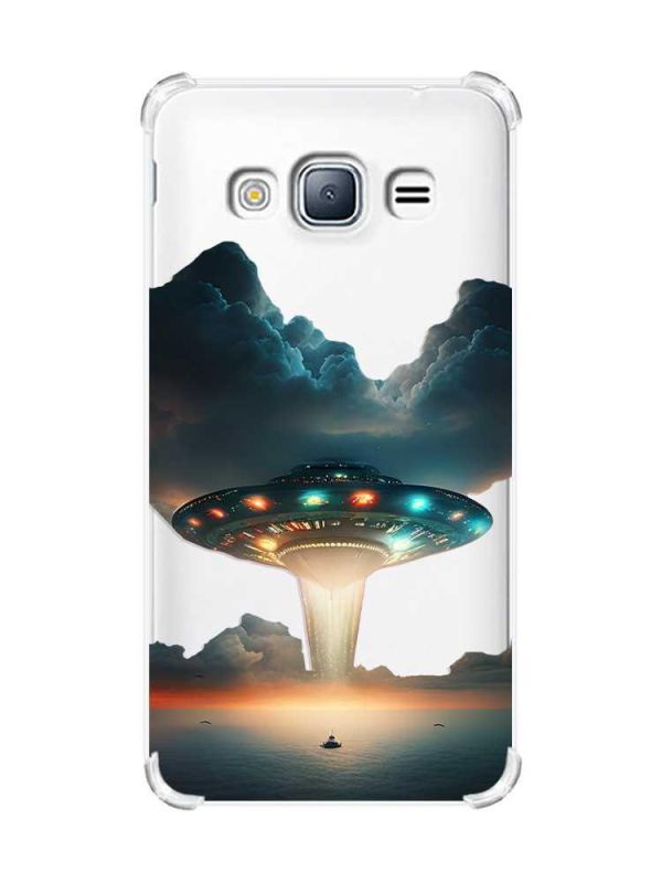 Чохол з потовщеними кутами на Samsung Galaxy J3(2016) J310 :: Тарілка UFO (принт 241)