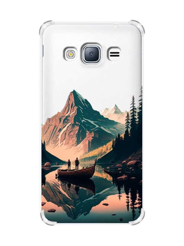 Чохол з потовщеними кутами на Samsung Galaxy J3(2016) J310 :: Човен. Пейзаж (принт 246)