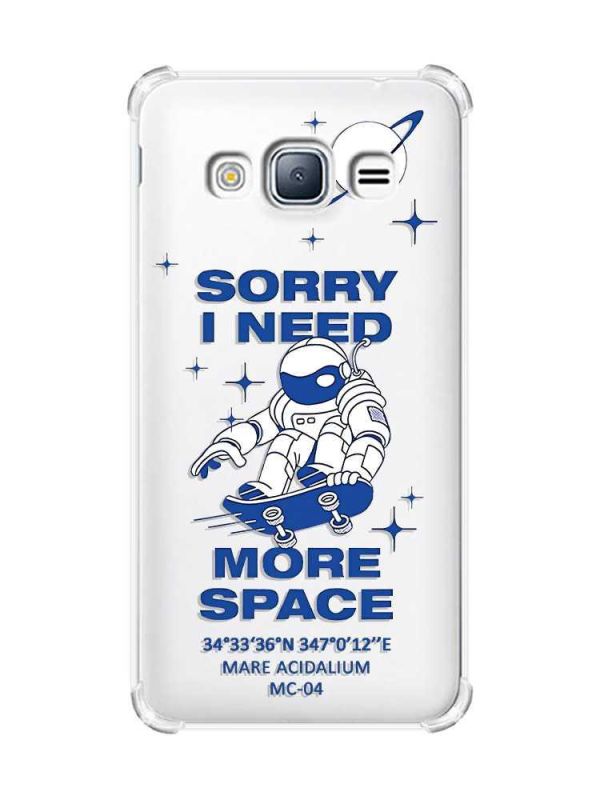 Чохол з потовщеними кутами на Samsung Galaxy J3(2016) J310 :: Космонавт на скейті (принт 248)