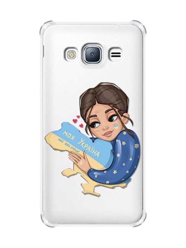 Чохол з потовщеними кутами на Samsung Galaxy J3(2016) J310 :: Моя Україна (принт 2)