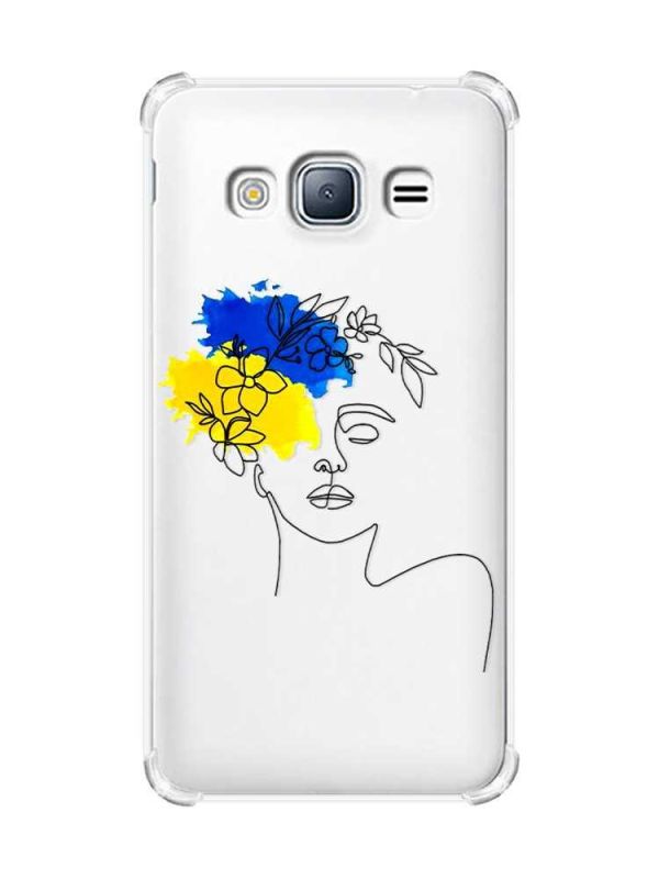 Чохол з потовщеними кутами на Samsung Galaxy J3(2016) J310 :: Українка Арт (принт 3)