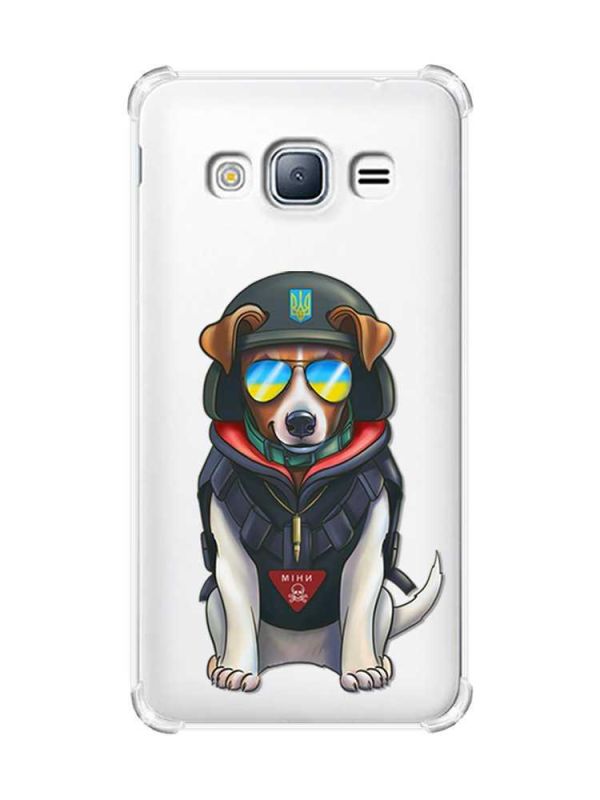 Чохол з потовщеними кутами на Samsung Galaxy J3(2016) J310 :: Патрон (принт 4)