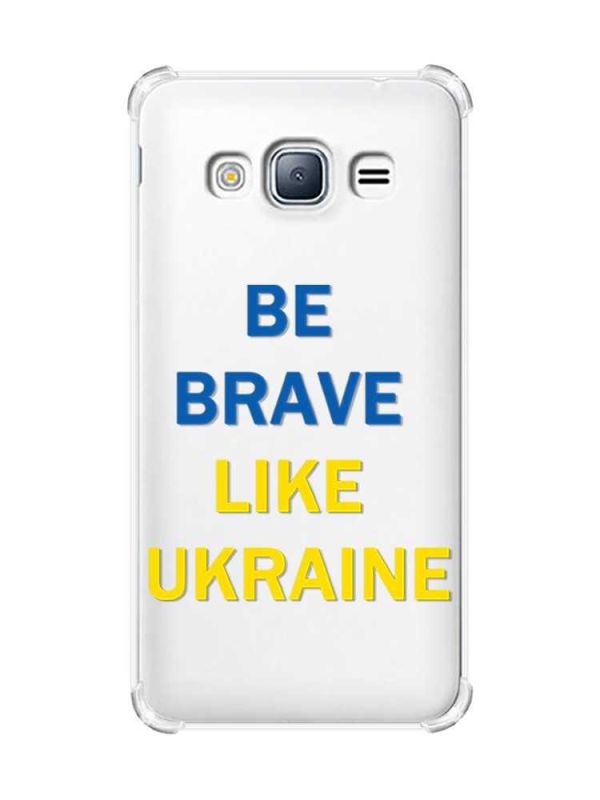 Чохол з потовщеними кутами на Samsung Galaxy J3(2016) J310 :: Сміливість (принт 5)